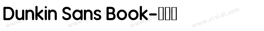 Dunkin Sans Book字体转换